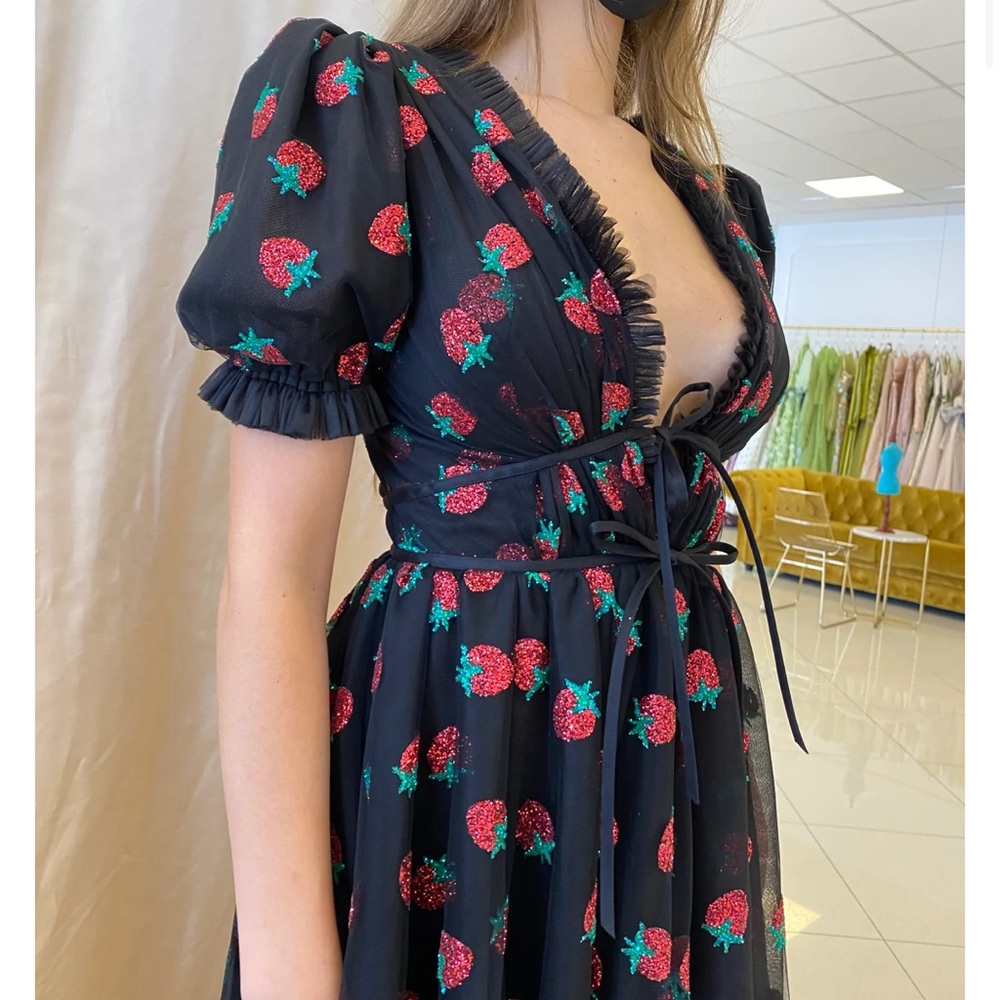 Lirika Matoshi Black strawberry dress